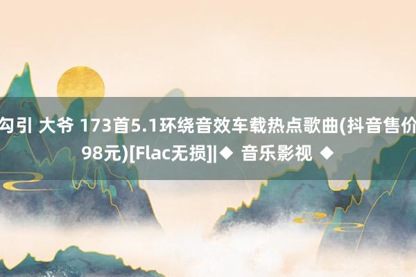 勾引 大爷 173首5.1环绕音效车载热点歌曲(抖音售价98元)[Flac无损]|◆ 音乐影视 ◆