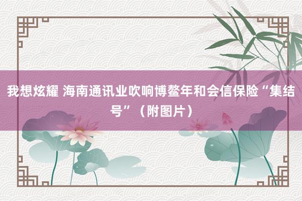 我想炫耀 海南通讯业吹响博鳌年和会信保险“集结号”（附图片）