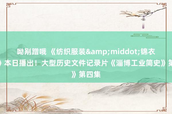 呦剐蹭哦 《纺织服装&middot;锦衣全国》本日播出！大型历史文件记录片《淄博工业简史》第四集
