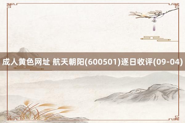 成人黄色网址 航天朝阳(600501)逐日收评(09-04)